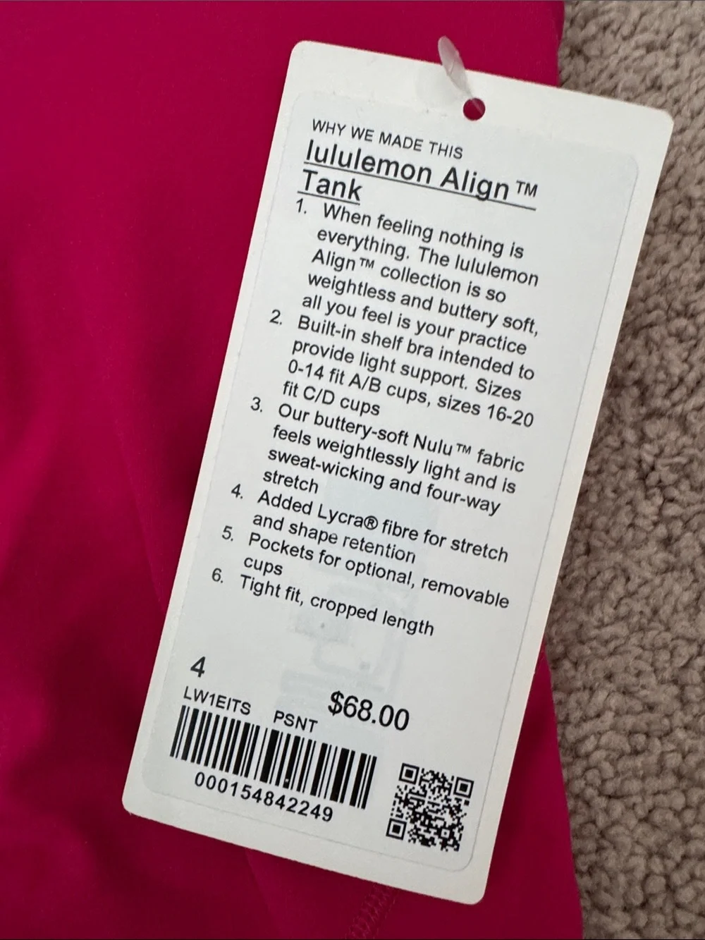 Lululemon Align Tank Size 4